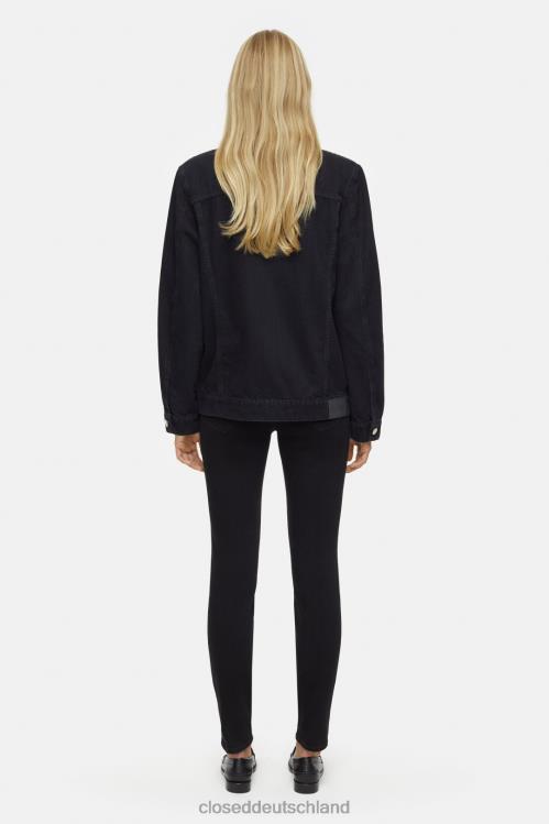 Kleidung Schwarz 0RP8Z281 CLOSED Jeansjacke Frauen