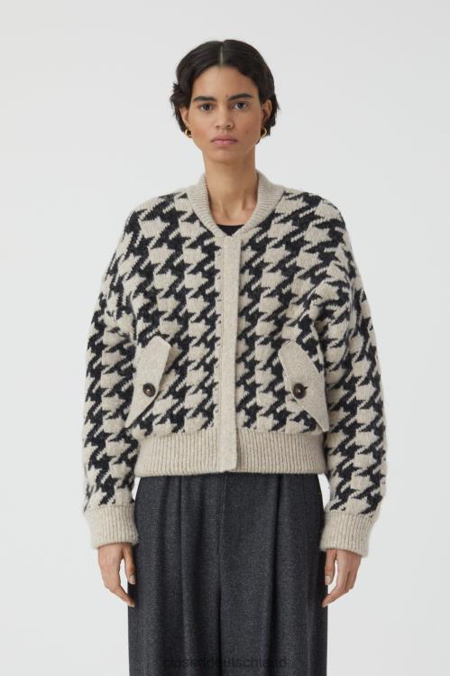 Kleidung Schwarz 0RP8Z322 CLOSED Jacquard-Cardigan Frauen
