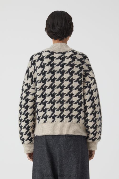 Kleidung Schwarz 0RP8Z322 CLOSED Jacquard-Cardigan Frauen