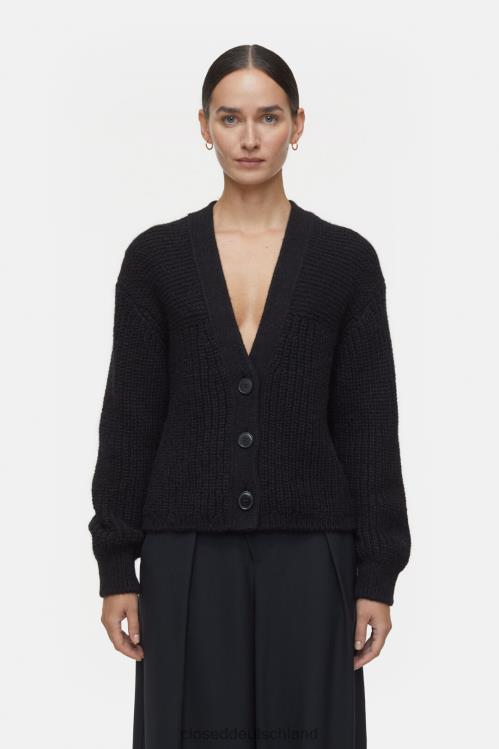 Kleidung Schwarz 0RP8Z333 CLOSED Strickjacke aus Alpaka-Mix Frauen