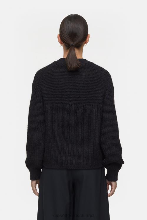 Kleidung Schwarz 0RP8Z333 CLOSED Strickjacke aus Alpaka-Mix Frauen