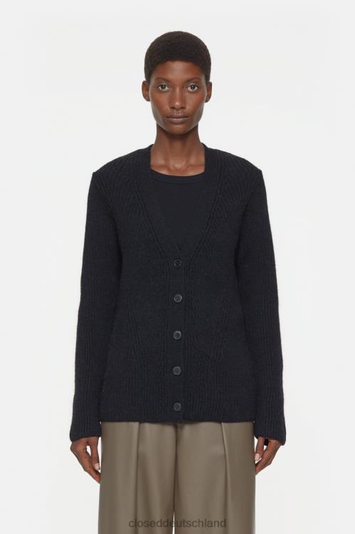 Kleidung Schwarz 0RP8Z409 CLOSED Strickjacke aus reiner Wolle Frauen
