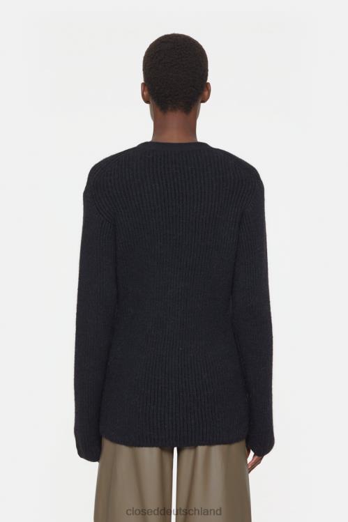 Kleidung Schwarz 0RP8Z409 CLOSED Strickjacke aus reiner Wolle Frauen