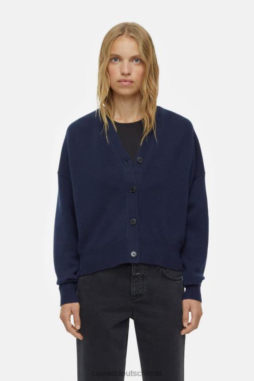 Kleidung Weltraumblau 0RP8Z307 CLOSED Strickjacke aus Kaschmir Frauen