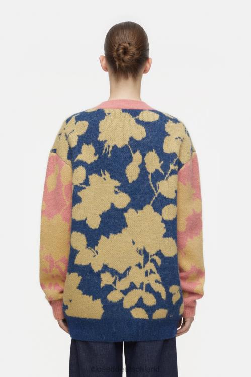 Kleidung Weltraumblau 0RP8Z352 CLOSED Jacquard-Cardigan Frauen