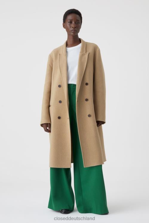 Kleidung brauner Marmor 0RP8Z1433 CLOSED Doubleface-Mantel Frauen