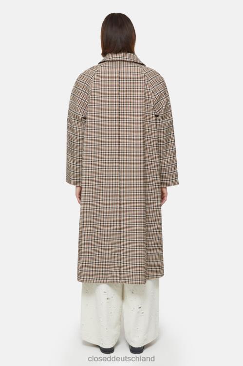 Kleidung brauner Zucker 0RP8Z286 CLOSED langer Mantel Frauen