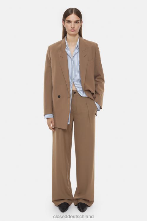 Kleidung brauner Zucker 0RP8Z297 CLOSED Blazer-Stil Kaycee Frauen