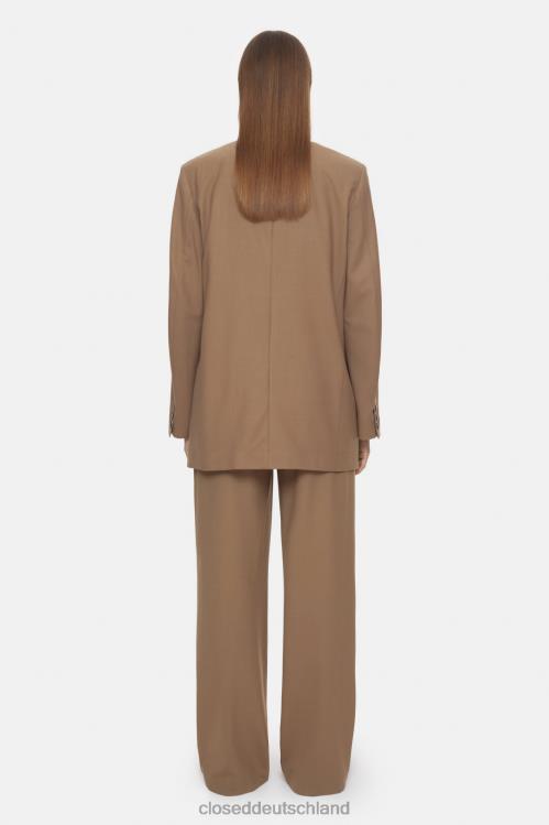 Kleidung brauner Zucker 0RP8Z297 CLOSED Blazer-Stil Kaycee Frauen