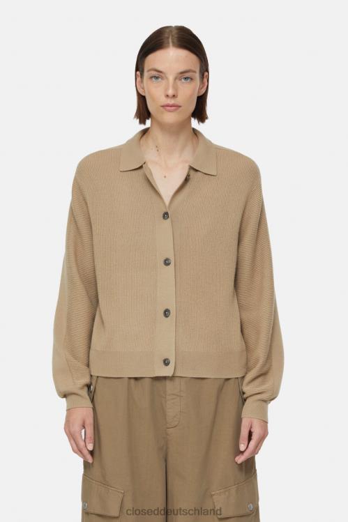 Kleidung brauner Zucker 0RP8Z401 CLOSED Cardigan aus Kaschmirmix Frauen
