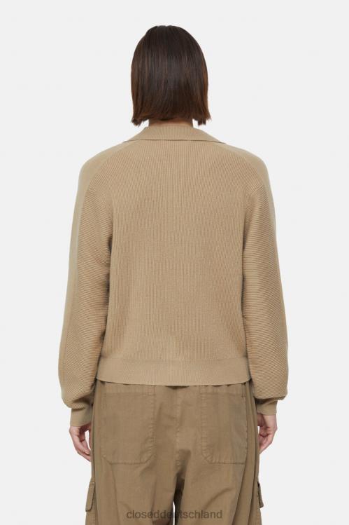 Kleidung brauner Zucker 0RP8Z401 CLOSED Cardigan aus Kaschmirmix Frauen
