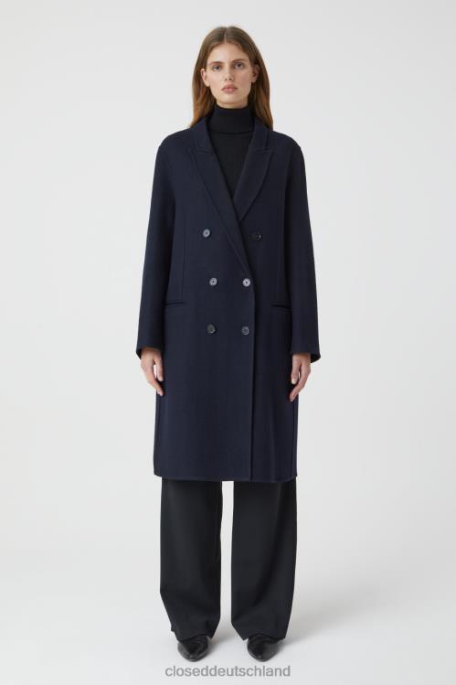 Kleidung dunkle Nacht 0RP8Z1434 CLOSED Doubleface-Mantel Frauen