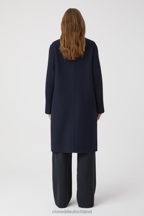 Kleidung dunkle Nacht 0RP8Z1434 CLOSED Doubleface-Mantel Frauen