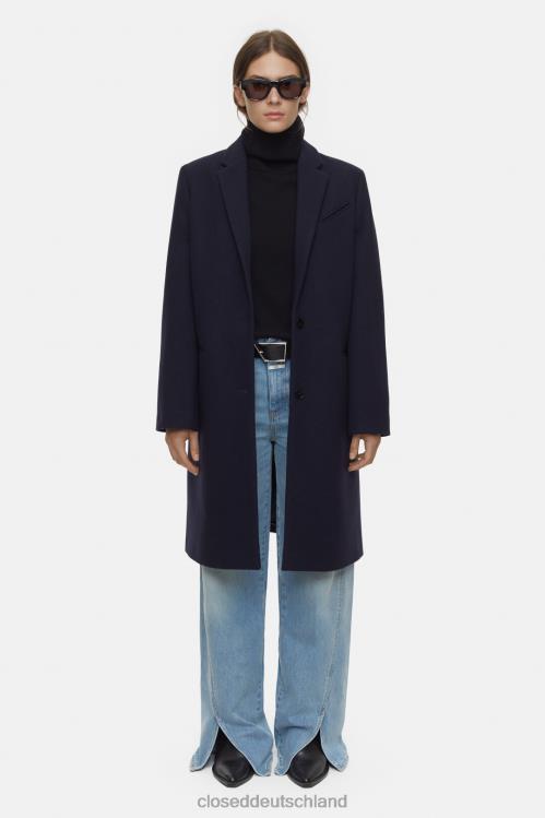 Kleidung dunkle Nacht 0RP8Z267 CLOSED Twill-Mantel Frauen