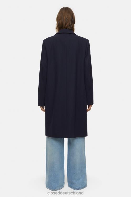Kleidung dunkle Nacht 0RP8Z267 CLOSED Twill-Mantel Frauen