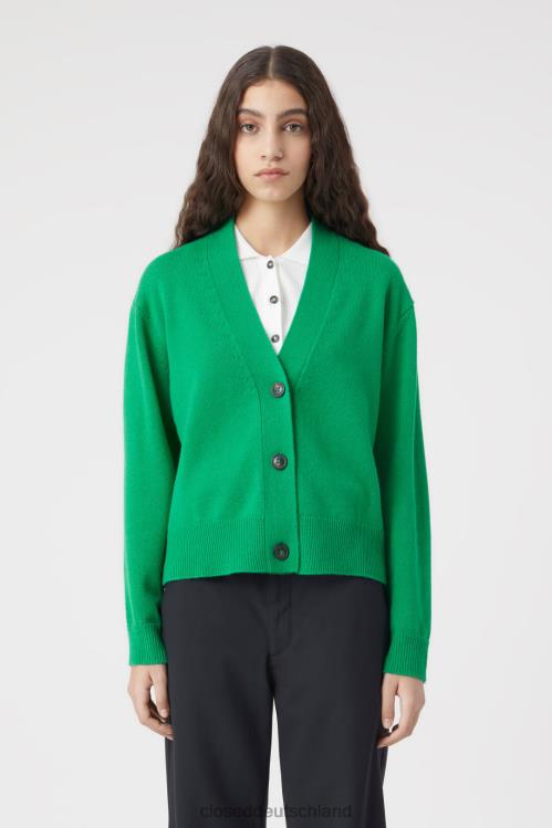 Kleidung grüne Patina 0RP8Z1449 CLOSED Strickjacke aus Wolle Frauen