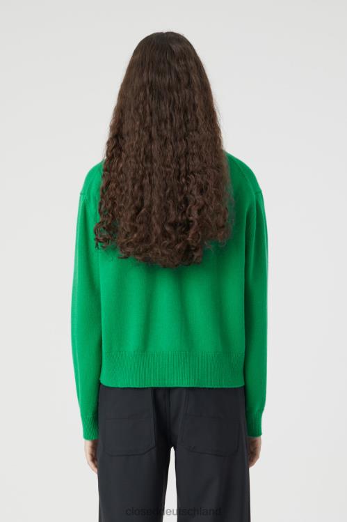 Kleidung grüne Patina 0RP8Z1449 CLOSED Strickjacke aus Wolle Frauen