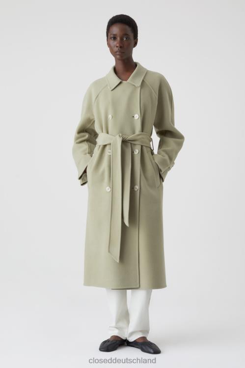 Kleidung grauer Marmor 0RP8Z1437 CLOSED Doubleface-Trenchcoat Frauen