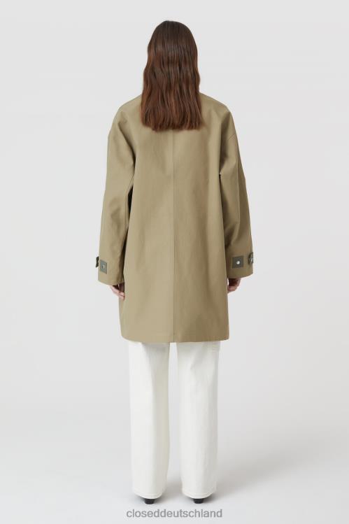 Kleidung grauer Marmor 0RP8Z1438 CLOSED Regenparka Frauen