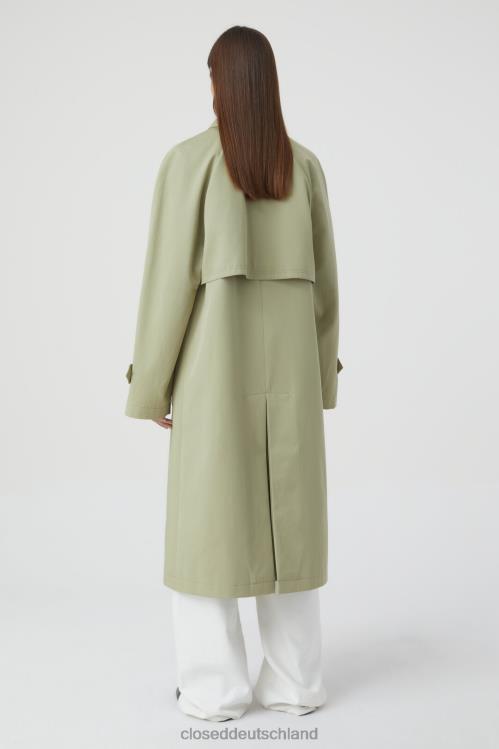 Kleidung helles Moosgrün 0RP8Z1429 CLOSED Trenchcoat – drei in einem Frauen