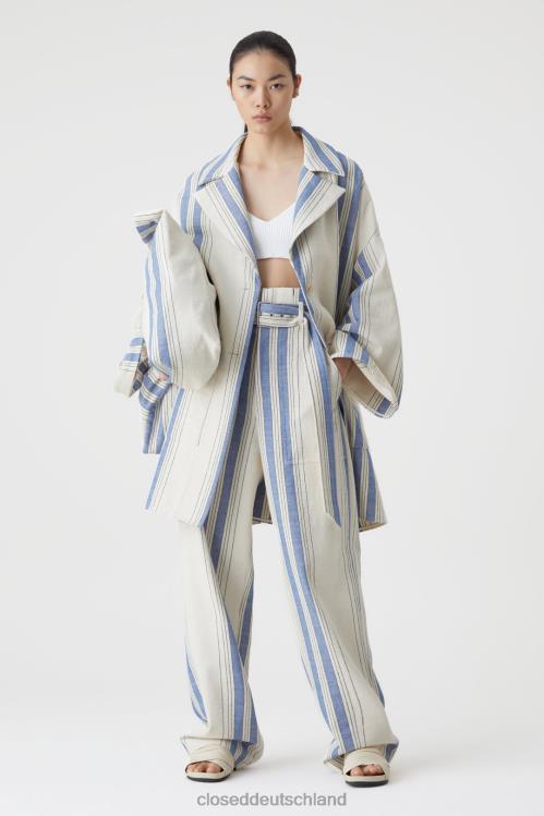 Kleidung naturfarben 0RP8Z1446 CLOSED Übergroßer Twillmantel Frauen