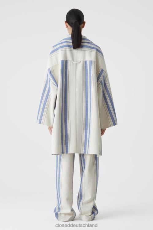 Kleidung naturfarben 0RP8Z1446 CLOSED Übergroßer Twillmantel Frauen