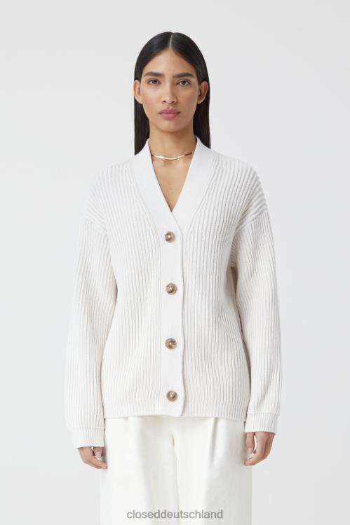 Kleidung naturfarben 0RP8Z1531 CLOSED V-Cardigan aus Baumwolle Frauen