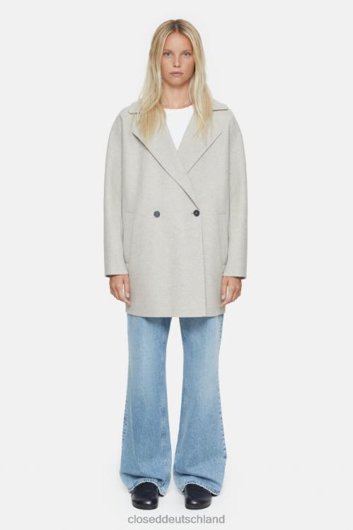 Kleidung seegrau 0RP8Z293 CLOSED Doubleface-Mantel Frauen