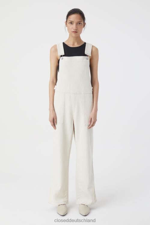 Kleidung Creme 0RP8Z1266 CLOSED Latzhose im Denim-Stil Frauen