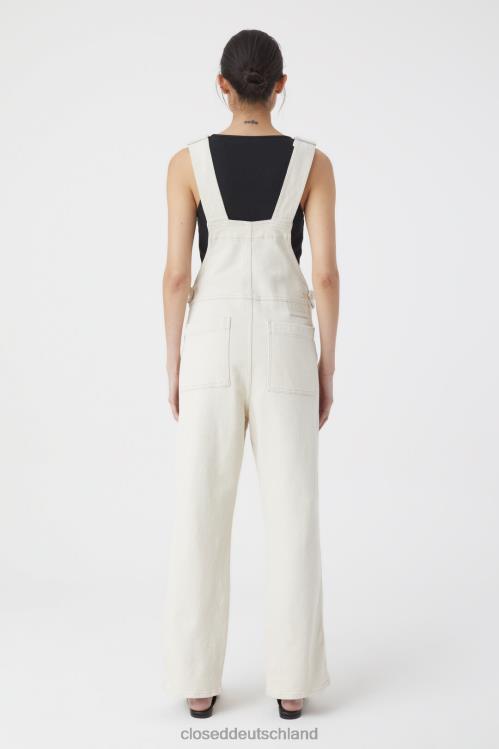 Kleidung Creme 0RP8Z1266 CLOSED Latzhose im Denim-Stil Frauen