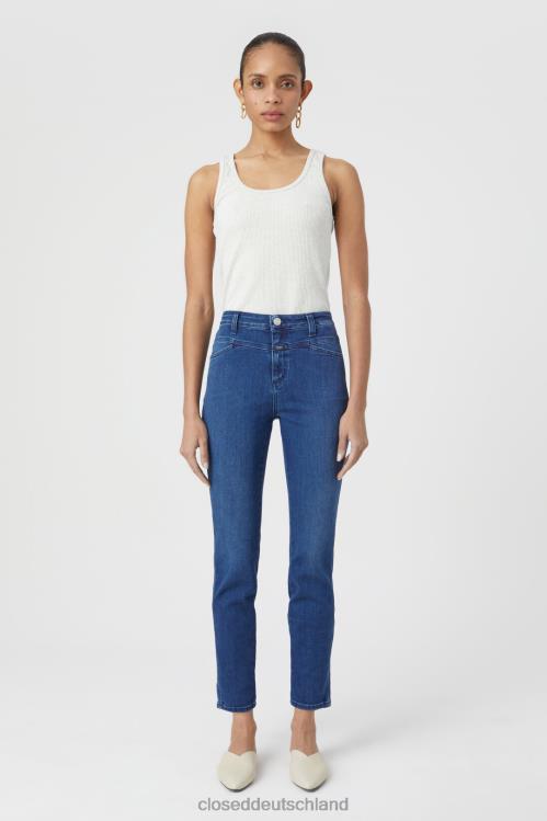 Kleidung Dunkelblau 0RP8Z1186 CLOSED Skinny Pusher im Denim-Stil 7 Frauen