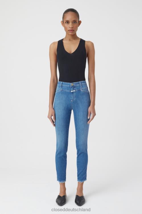 Kleidung Dunkelblau 0RP8Z1188 CLOSED Skinny Pusher im Denim-Stil 7 Frauen