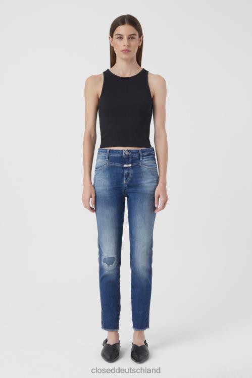 Kleidung Dunkelblau 0RP8Z121 CLOSED Skinny Pusher im Denim-Stil 6 Frauen