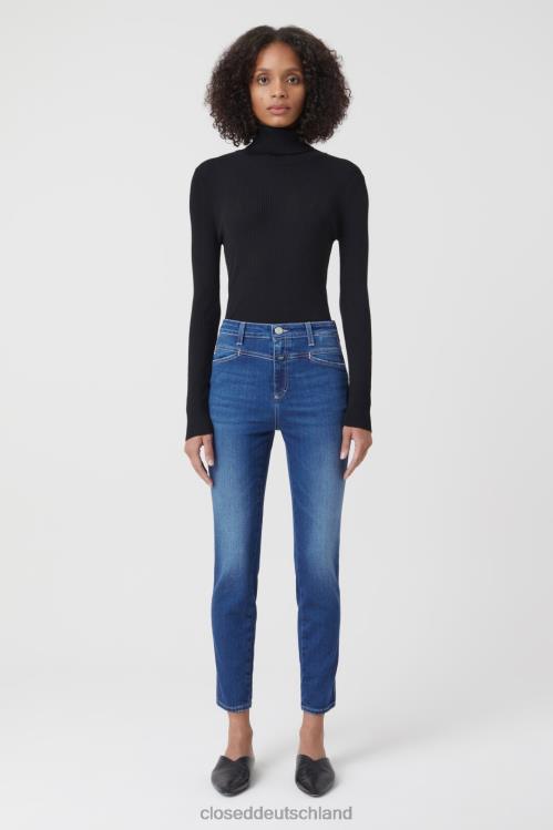 Kleidung Dunkelblau 0RP8Z1271 CLOSED Skinny Pusher im Denim-Stil 7 Frauen