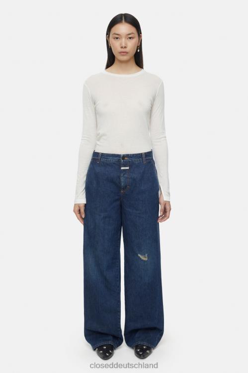 Kleidung Dunkelblau 0RP8Z23 CLOSED Jurdy im Denim-Stil Frauen