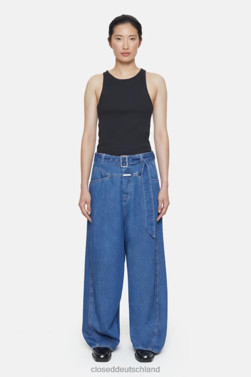 Kleidung Dunkelblau 0RP8Z30 CLOSED Baggy-X im Denim-Stil Frauen