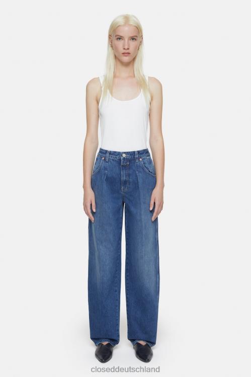 Kleidung Dunkelblau 0RP8Z35 CLOSED Gummistiefel im Denim-Stil Frauen