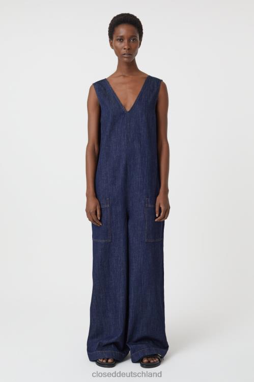 Kleidung Dunkelblau 0RP8Z92 CLOSED Latzhose im Denim-Stil Frauen