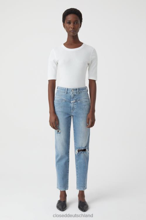 Kleidung Mittelblau 0RP8Z1160 CLOSED Pedaldrücker im Denim-Stil 5 Frauen