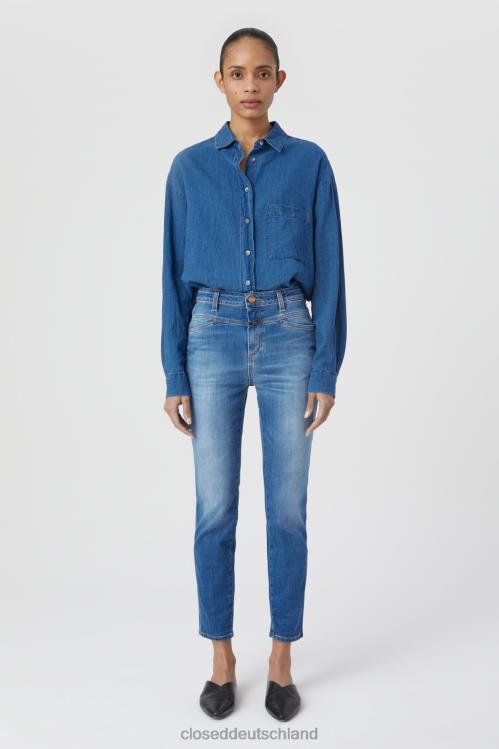 Kleidung Mittelblau 0RP8Z120 CLOSED Skinny Pusher im Denim-Stil 6 Frauen