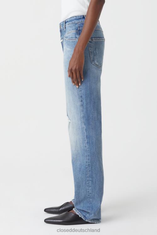 Kleidung Mittelblau 0RP8Z26 CLOSED Denim-Stil gerade-x Frauen