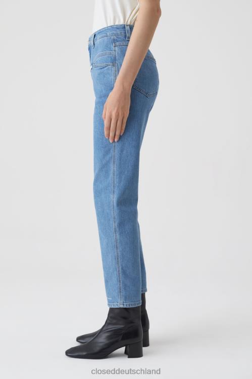 Kleidung Mittelblau 0RP8Z95 CLOSED Pedaldrücker im Denim-Stil 4 Frauen