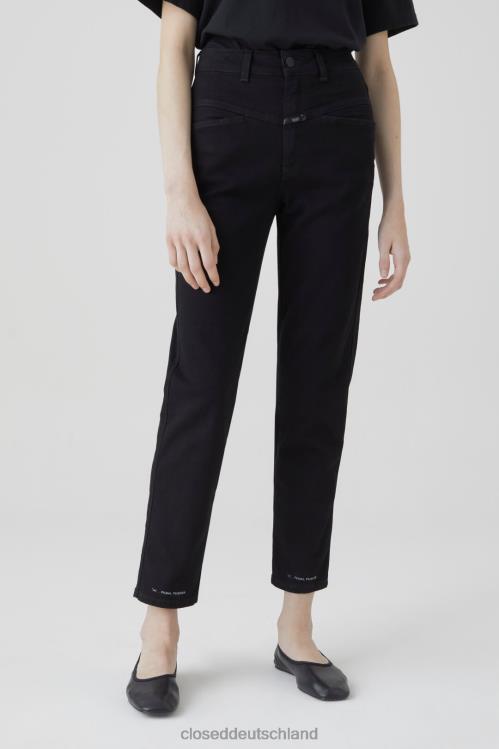 Kleidung Schwarz 0RP8Z1147 CLOSED Pedaldrücker im Denim-Stil 5 Frauen