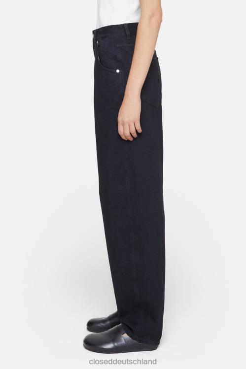 Kleidung Schwarz 0RP8Z36 CLOSED Gummistiefel im Denim-Stil Frauen