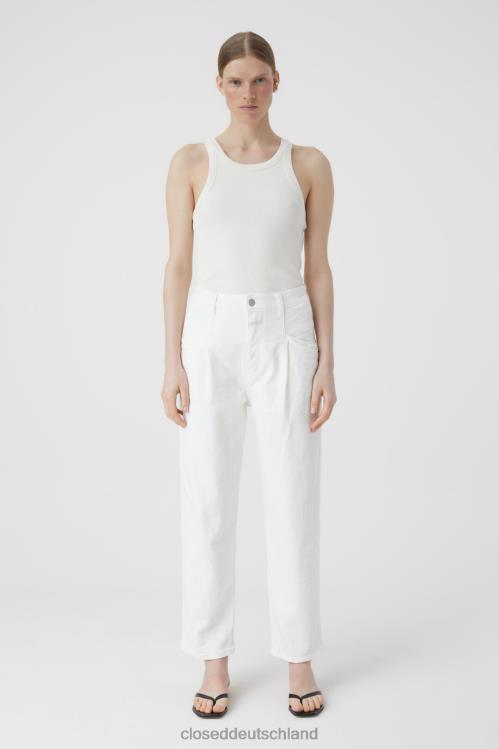 Kleidung Weiß 0RP8Z1161 CLOSED Perle im Denim-Stil Frauen