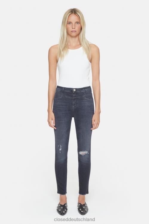 Kleidung dunkelgrau 0RP8Z130 CLOSED Skinny Pusher im Denim-Stil 6 Frauen