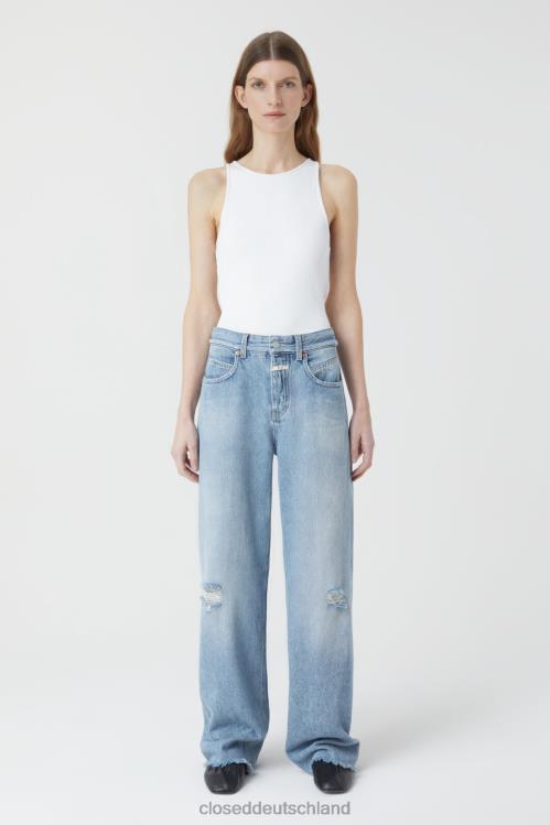 Kleidung hellblau 0RP8Z1170 CLOSED Nikka im Denim-Stil Frauen