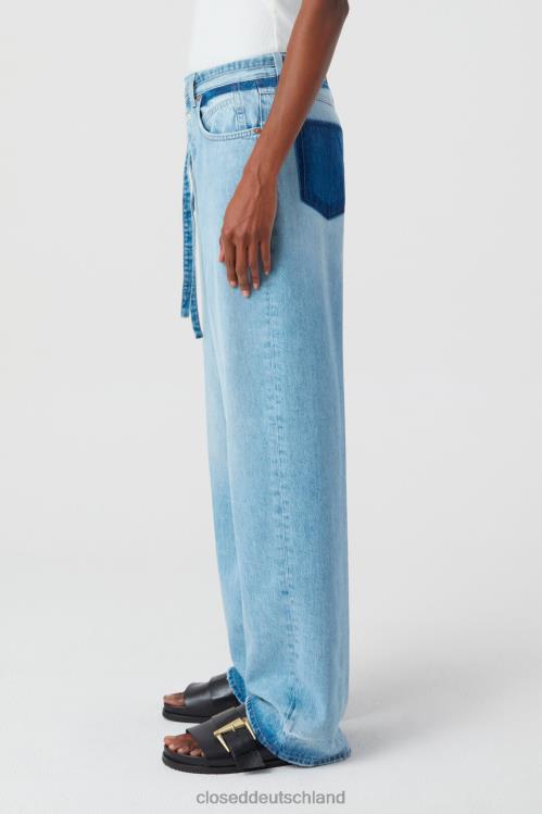 Kleidung hellblau 0RP8Z1173 CLOSED Nikka im Denim-Stil Frauen