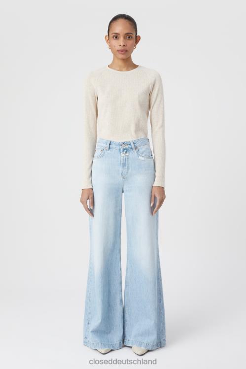 Kleidung hellblau 0RP8Z1178 CLOSED Glow-up im Denim-Stil Frauen