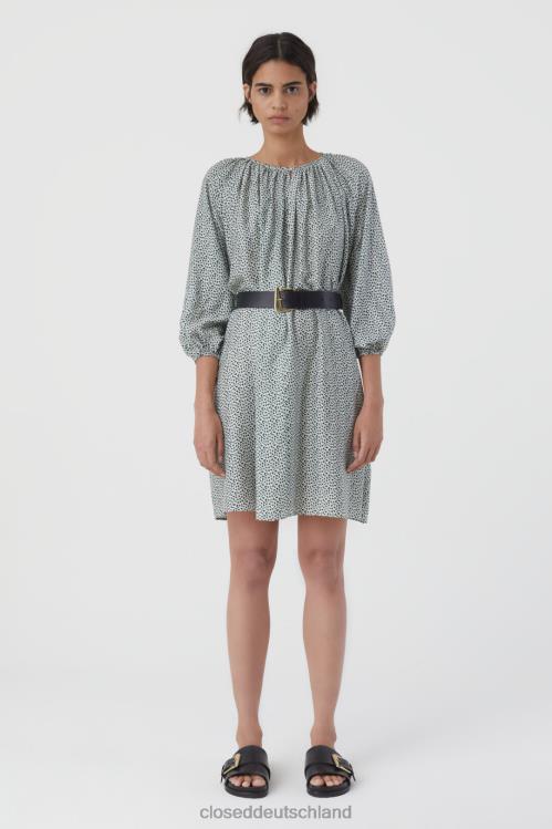 Kleidung Farngrün 0RP8Z601 CLOSED Bedrucktes Kleid Frauen